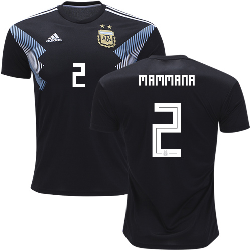 Argentina #2 Mammana Away Soccer Country Jersey